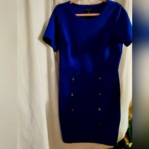 Encore Studio Elegant Blue Dress, Size 12 Pre-owned Excellent Condition.